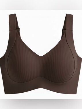 Chocolate Brown Seamless Wireless Bra